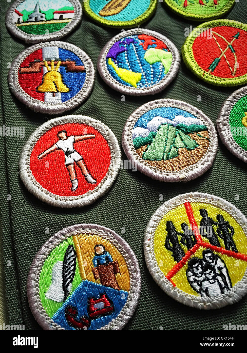 L'Insigne du mérite de porte, Boy Scouts of America, USA Banque D'Images