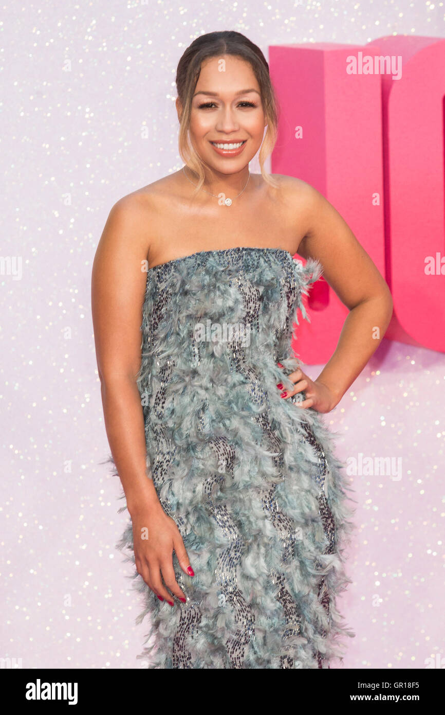 Londres, Royaume-Uni. 5 septembre 2016. Rebecca Ferguson. Tapis Rouge VIP arrivés pour la première mondiale du film de Bridget Jones bébé dans Leicester Square, Londres. Credit : Bettina Strenske/Alamy Live News Banque D'Images