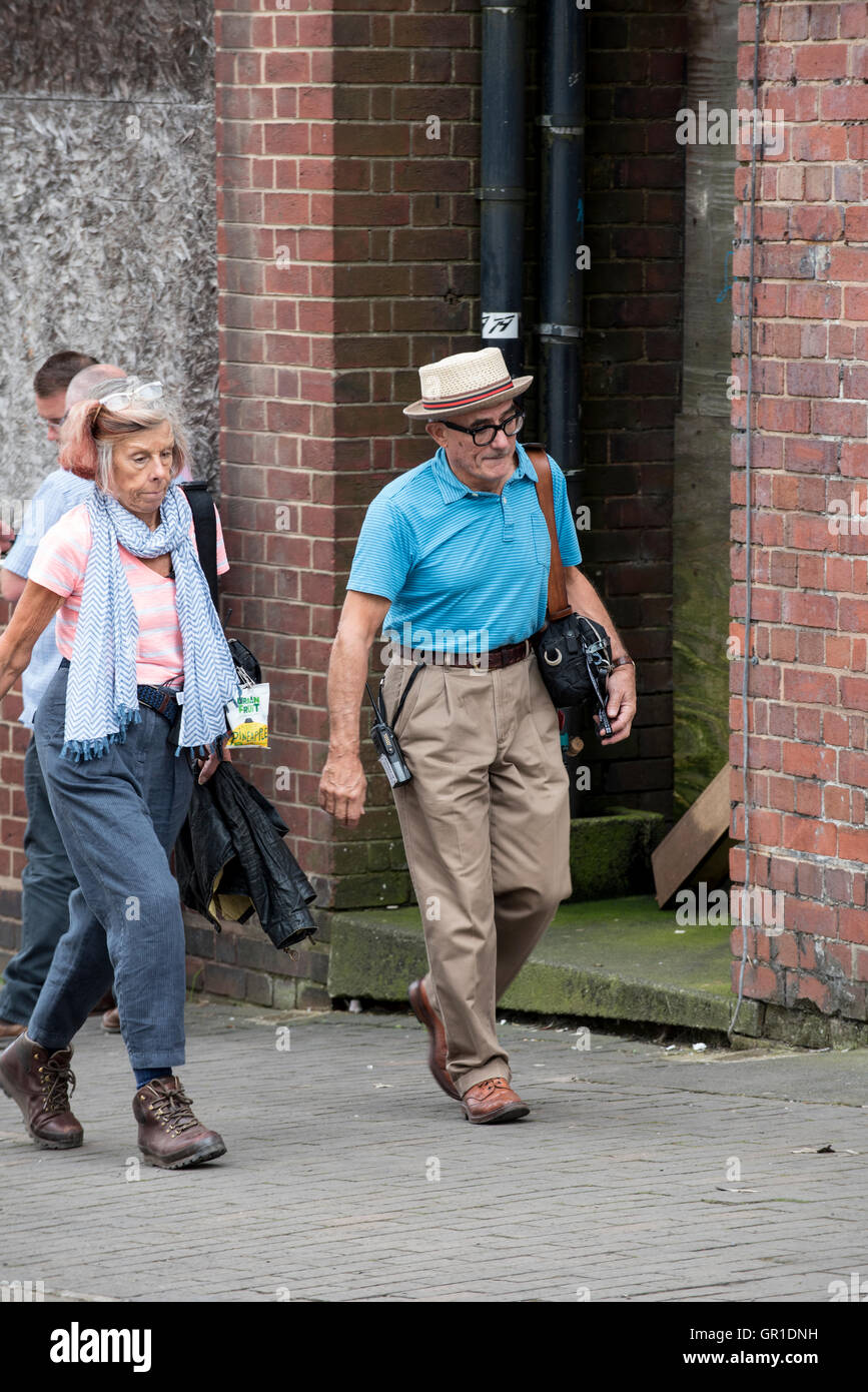 Mark Rylance acteur sur le joueur un 'Prêt' le nouveau film de Steven Spielberg, Birmingham UK Banque D'Images