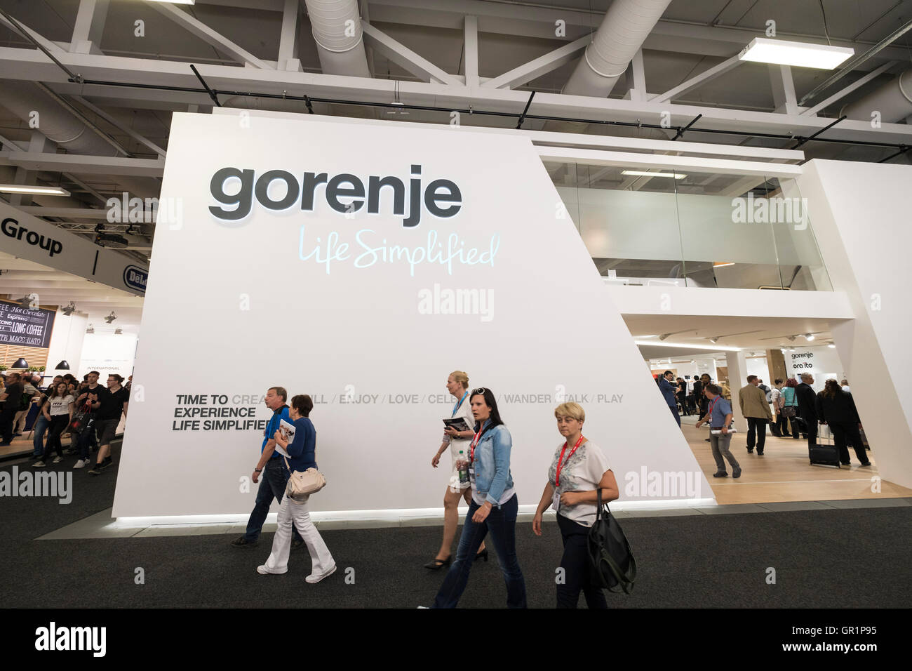 Gorenje fabricant d'appareils ménagers s'élèvent à 2016 IFA (Internationale Funkausstellung Berlin), Berlin, Allemagne Banque D'Images