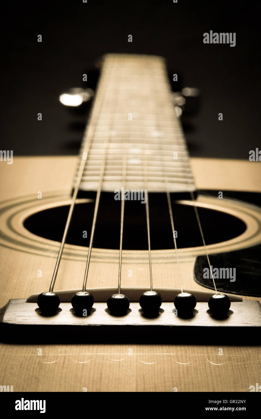Guitare acoustique Banque D'Images