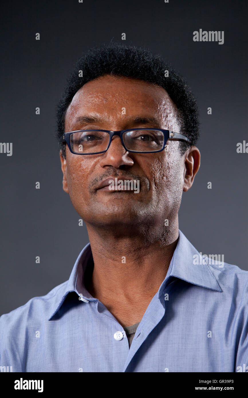 Ahmed al-Malik, le romancier soudanais, à l'Edinburgh International Book Festival. Edimbourg, Ecosse. 21 août 2016 Banque D'Images