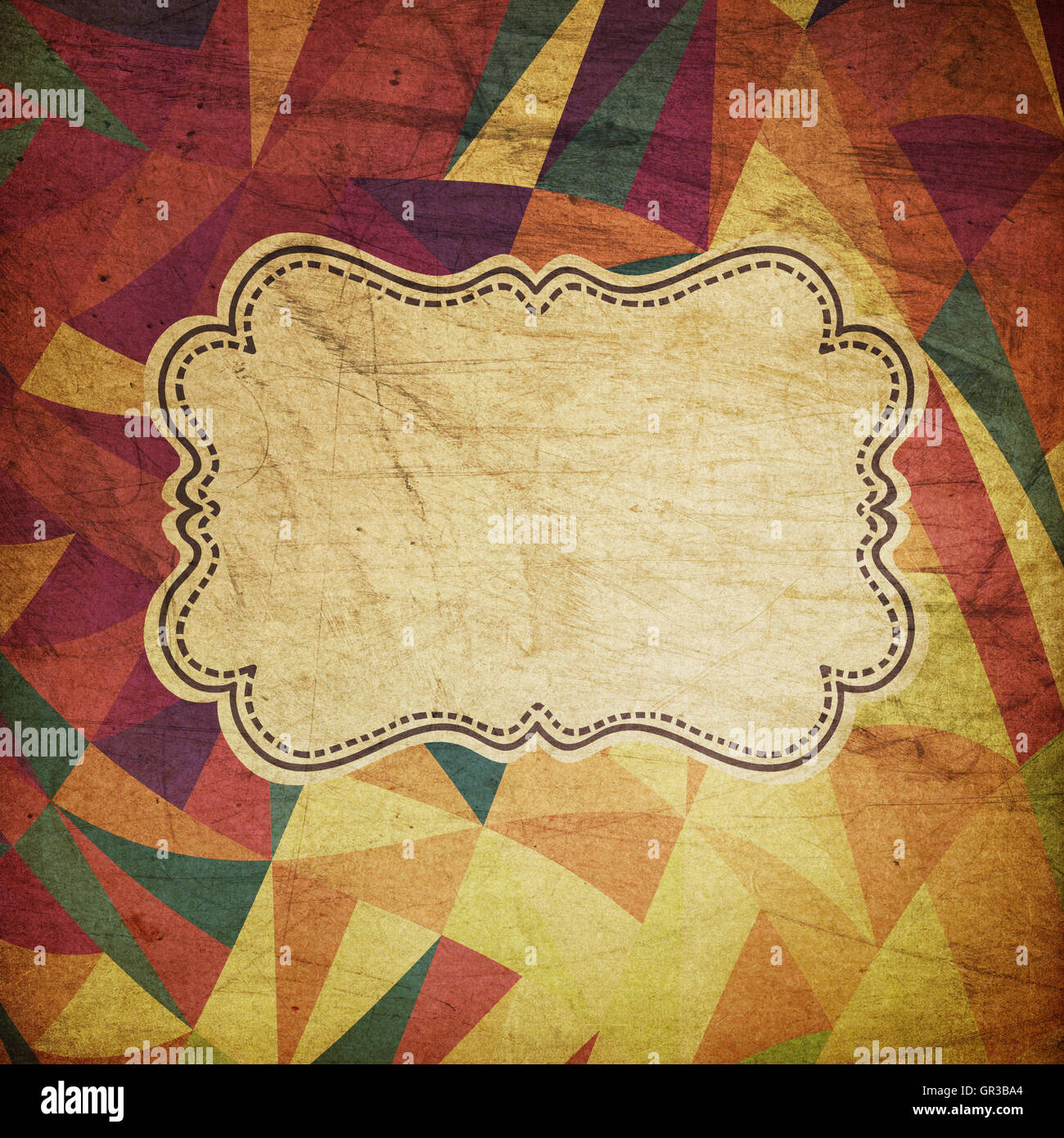 Retro grunge background cirque Banque D'Images