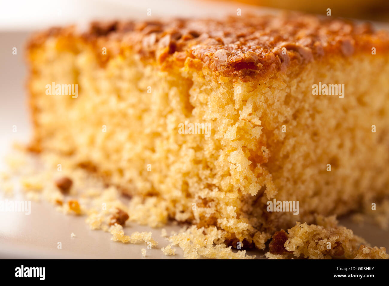 Golden Syrup Sponge Cake Banque D'Images