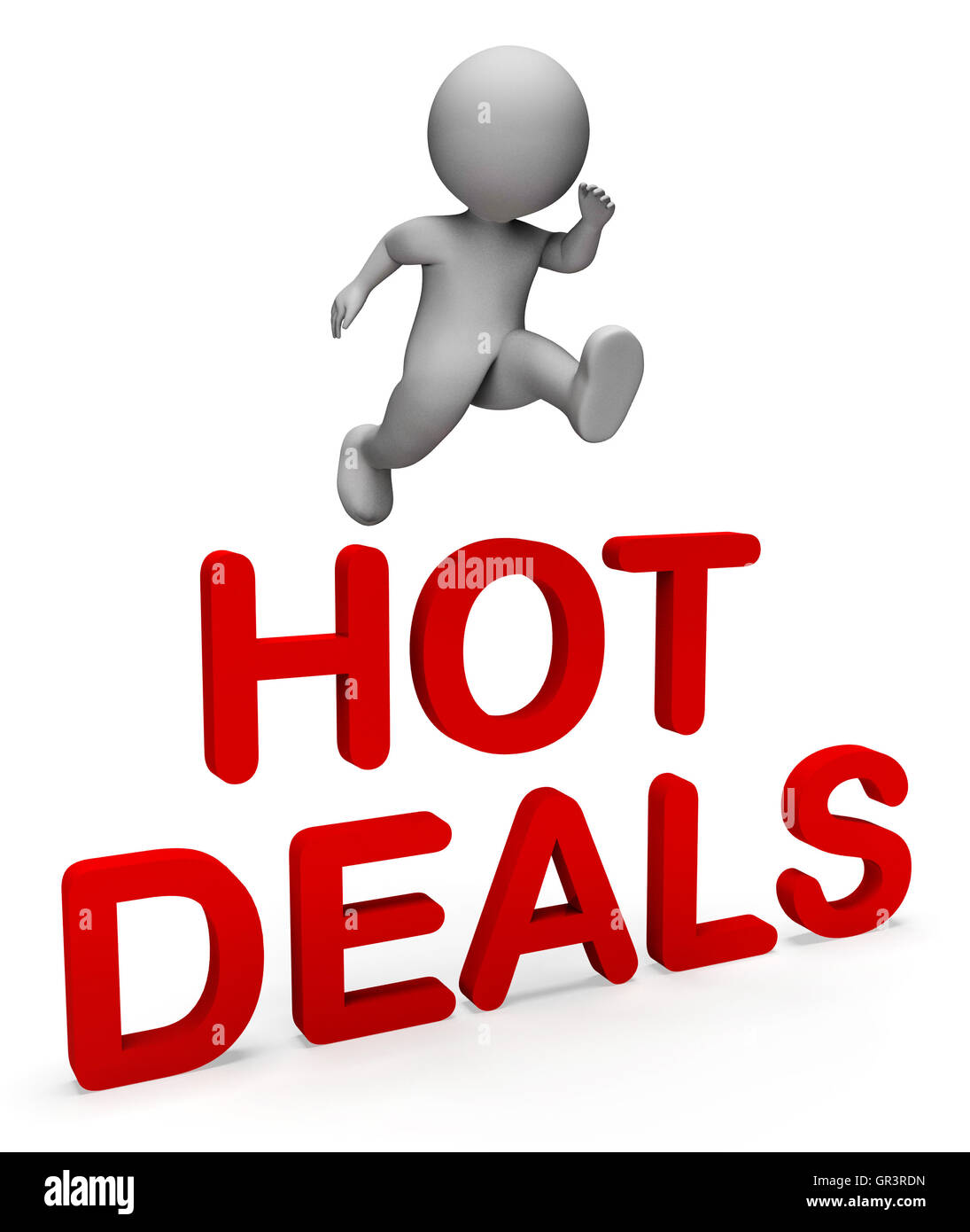 Hot Deals Sens de premier ordre et de rendu 3D Fine Banque D'Images