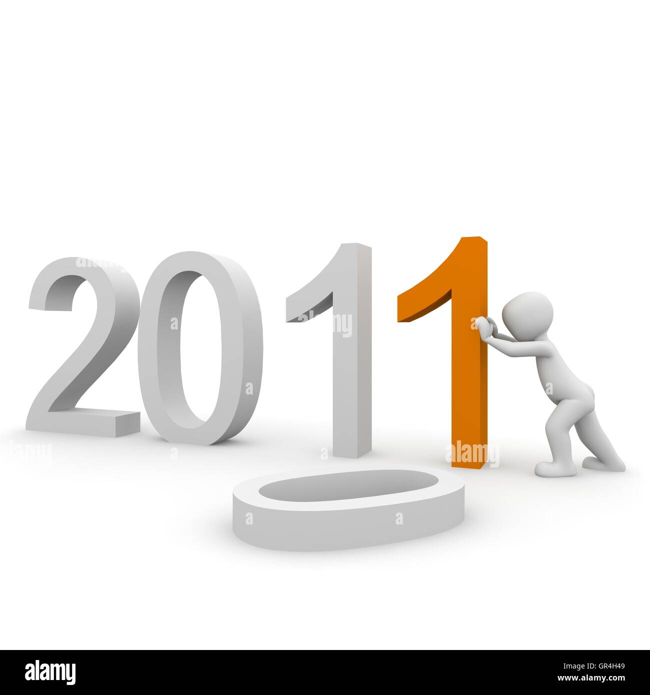 2 nouvel an 2011 Banque D'Images