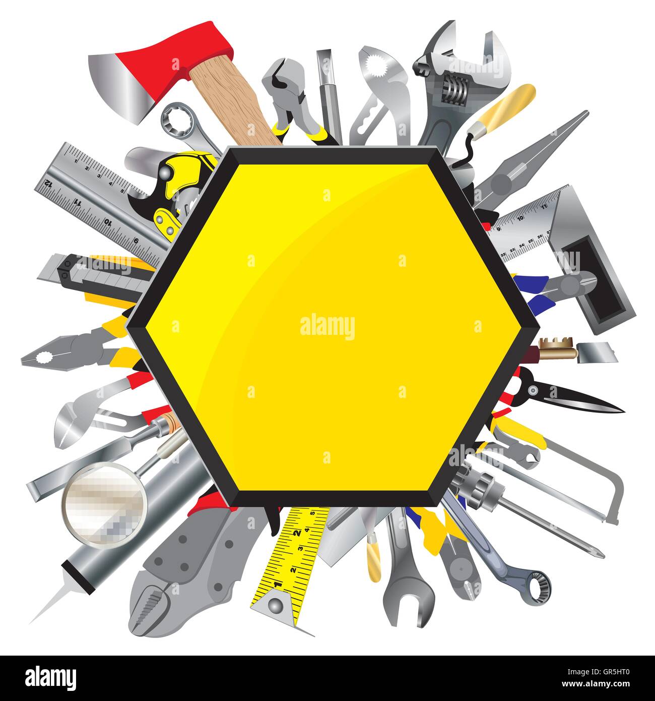 Réglable, accessoires, art, ax, l'arrière-plan, blade, calfeutrage, concept, construction, cut, cutter, danger, design, dessin Illustration de Vecteur