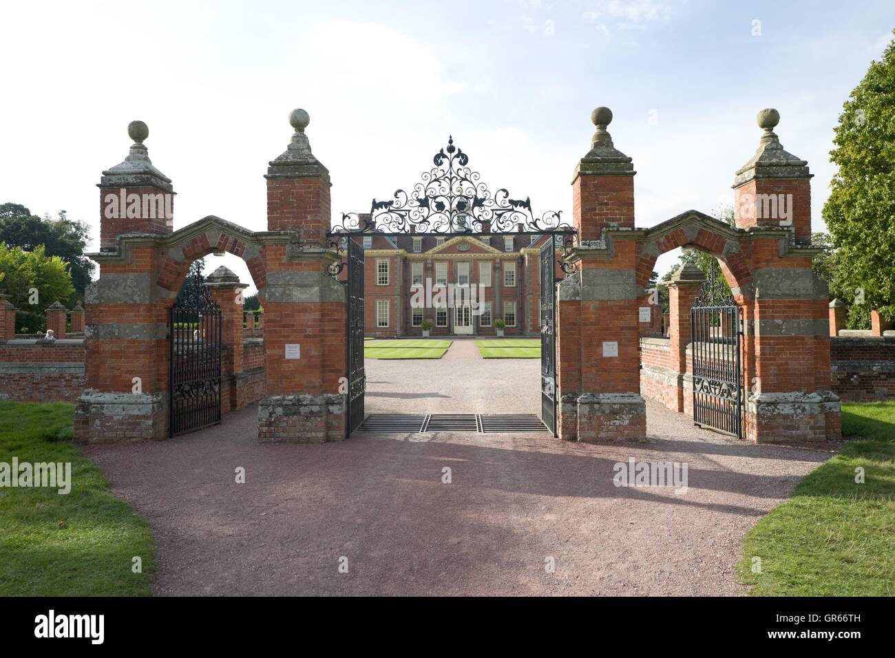 Le hanbury hall estate motif stately home uk go midlands Worcestershire, Angleterre english national trust Banque D'Images