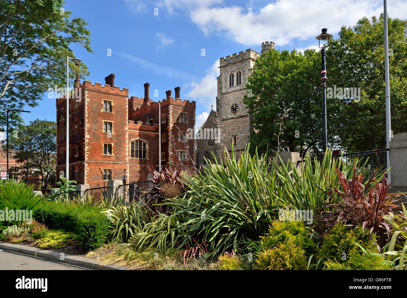 Londres, Angleterre, Royaume-Uni. Lambeth Palace - résidence officielle de l'archevêque de Canterbury Banque D'Images