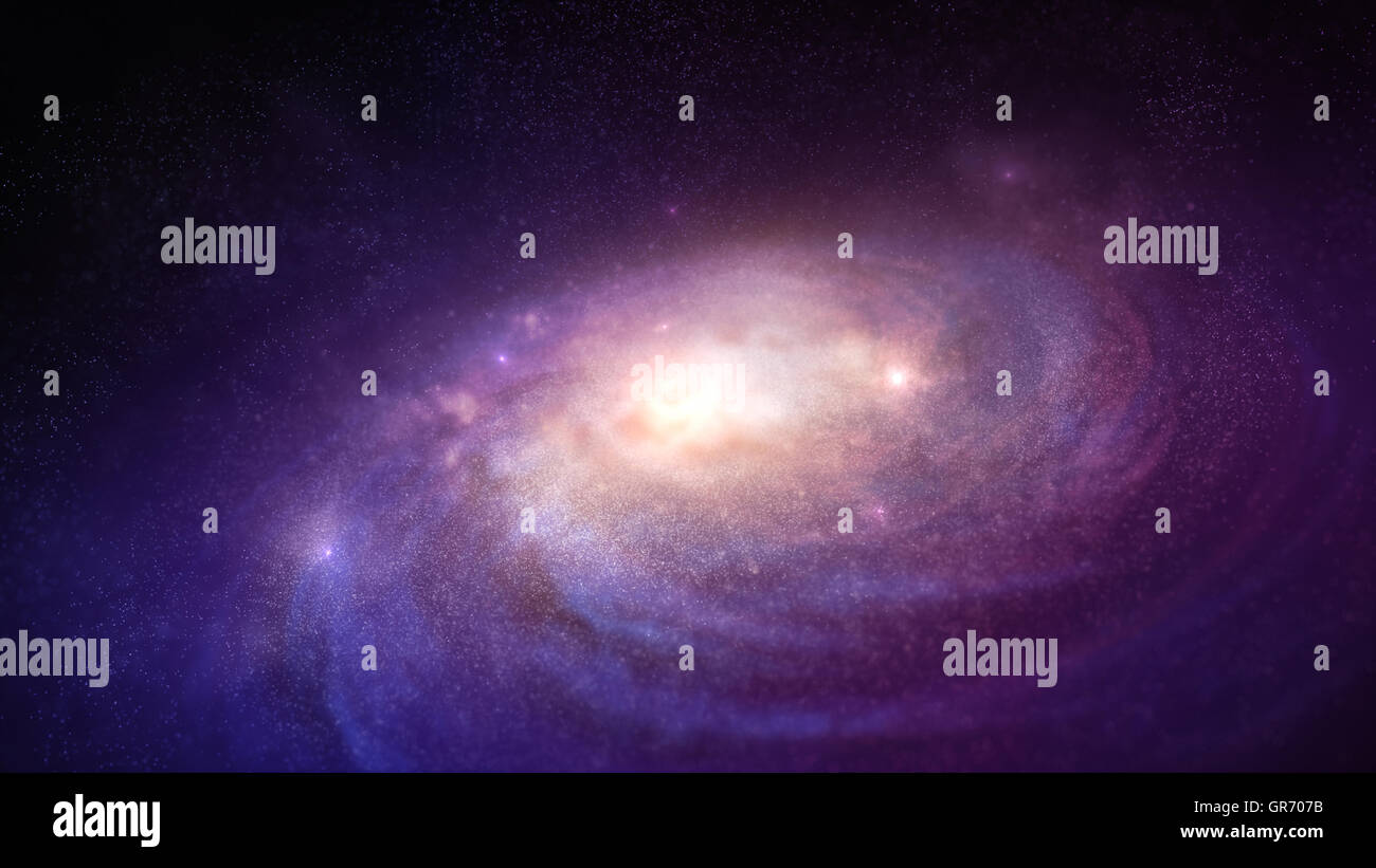 Galaxie dans l'espace Banque D'Images