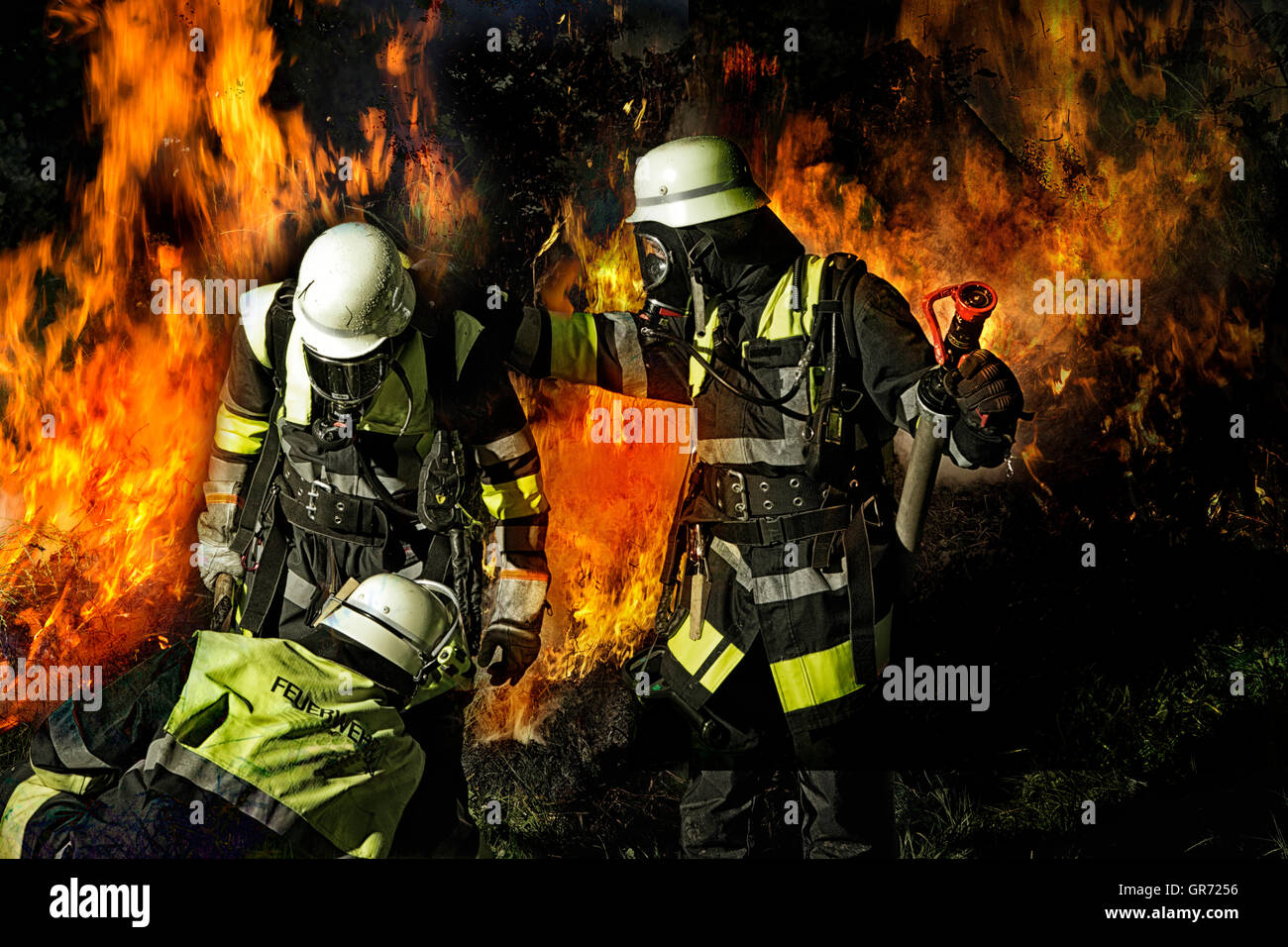 Pompiers Banque D'Images
