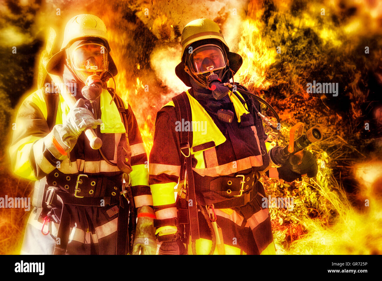 Pompiers Banque D'Images