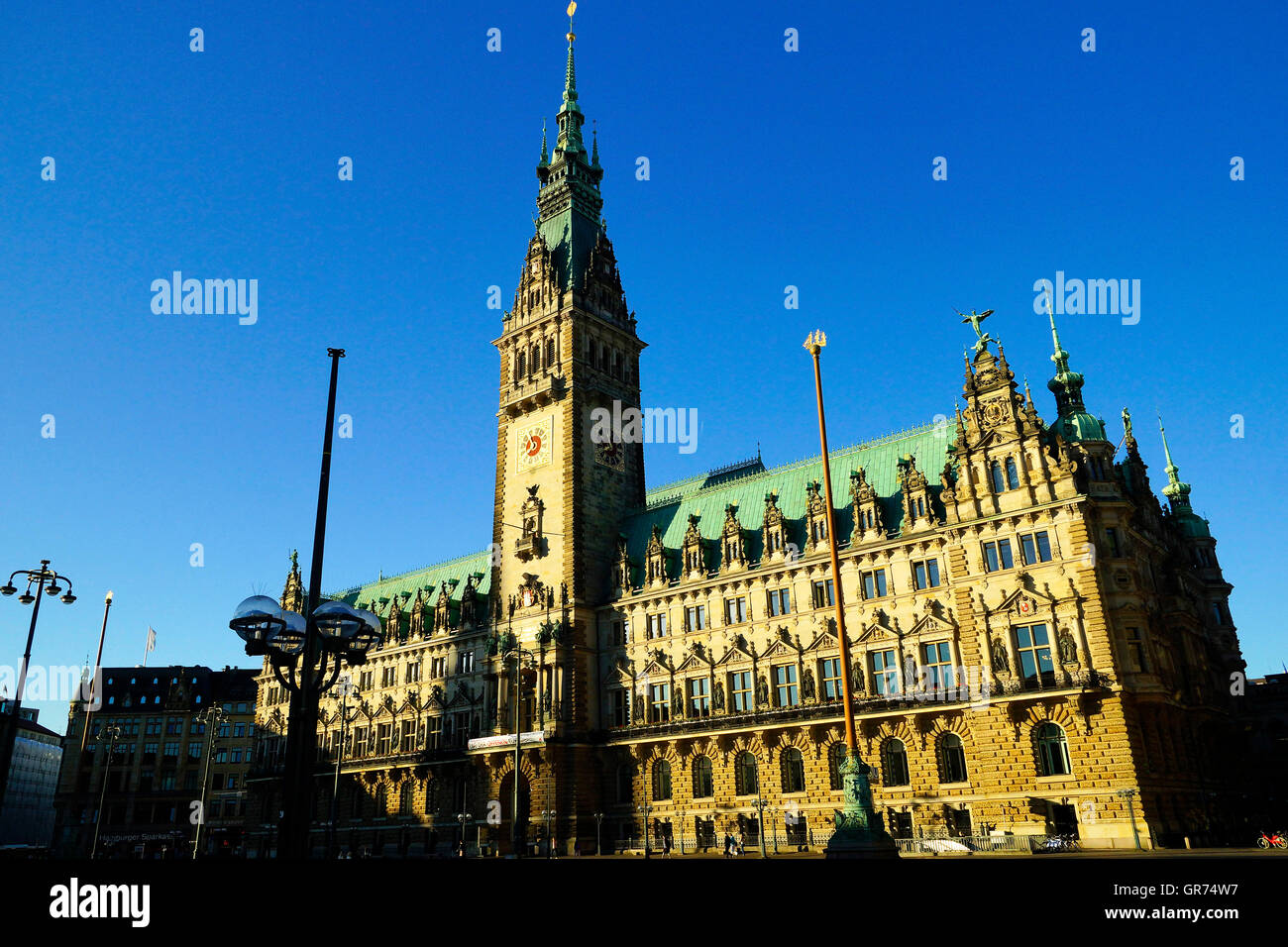 Rathaus Hambourg Banque D'Images