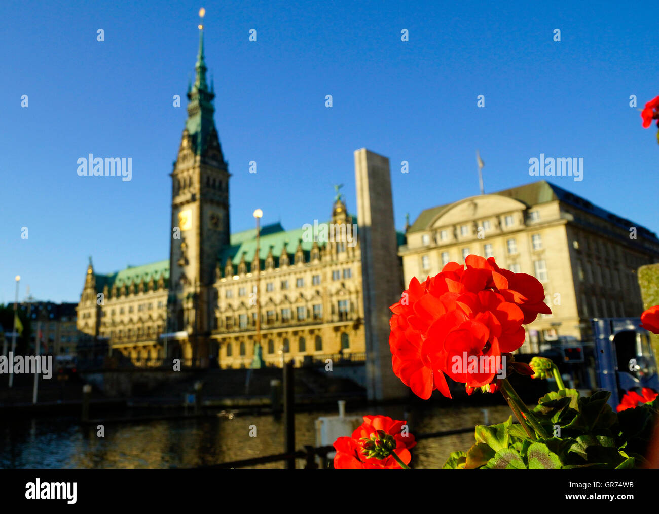 Rathaus Hambourg Banque D'Images