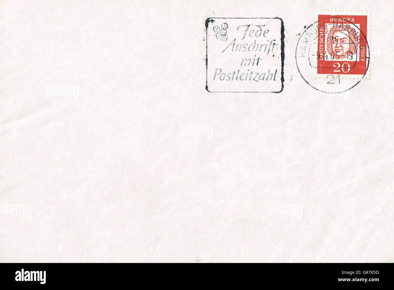 Lettre ancienne Banque D'Images