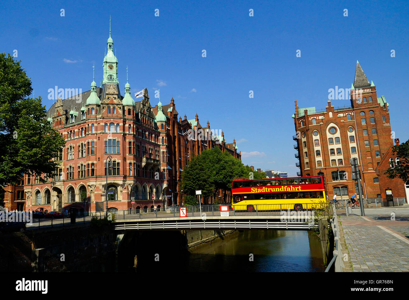 Tour dans la Speicherstadt Hamburg Banque D'Images