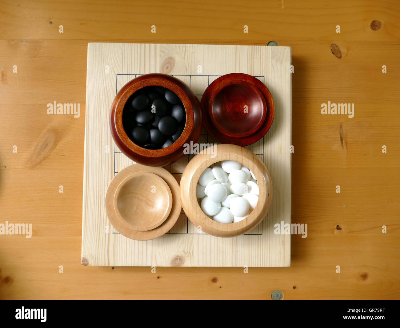 Chinese Weiqi Baduk coréen japonaise de go un jeu de chinois traditionnel Banque D'Images