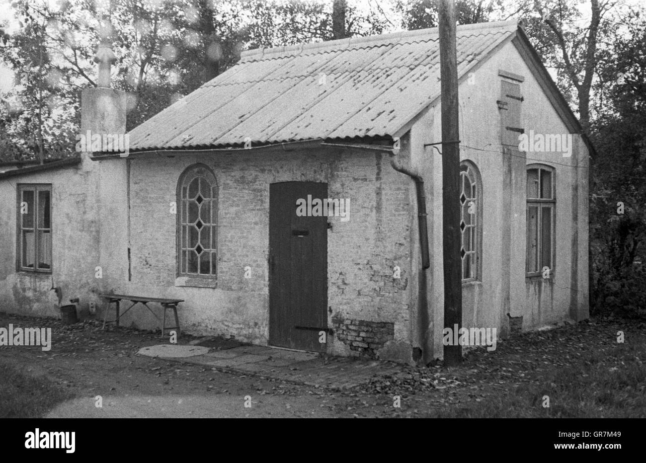 Maison jardin 1967 P.C. Banque D'Images