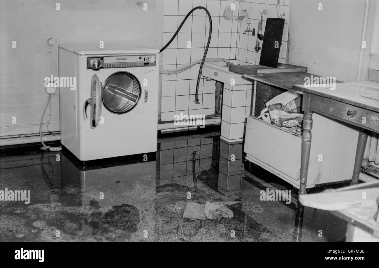 Les dommages causés par l'eau 1965 P.C. Banque D'Images