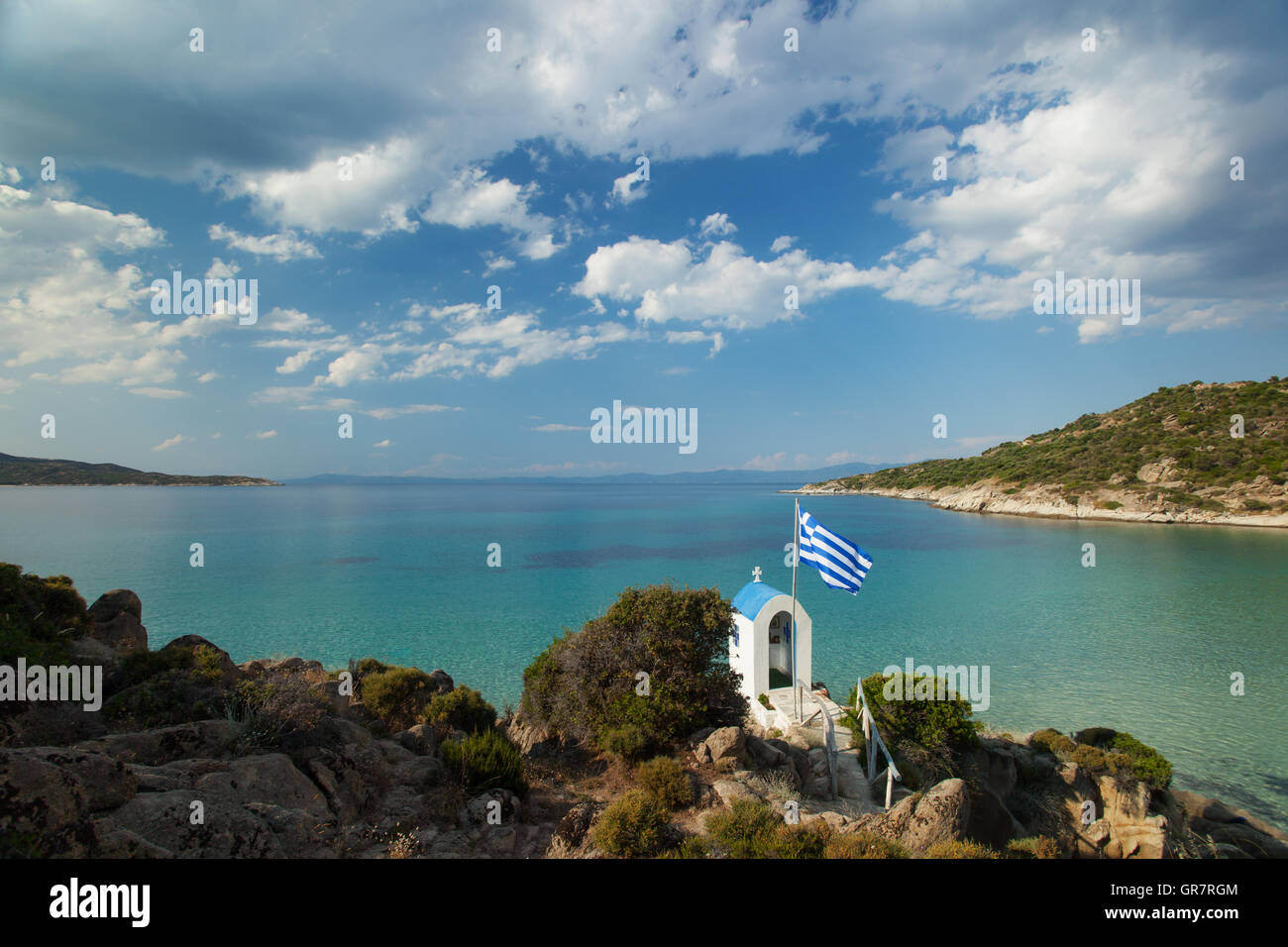Chapelle grecque Banque D'Images