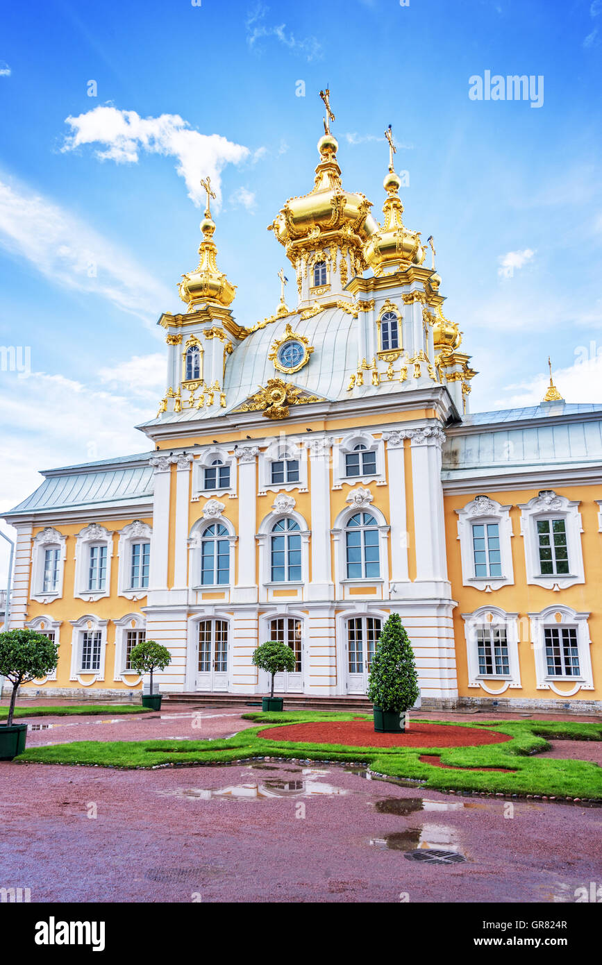 Église de Peterhof palace, St Petersbourg, Russie Banque D'Images