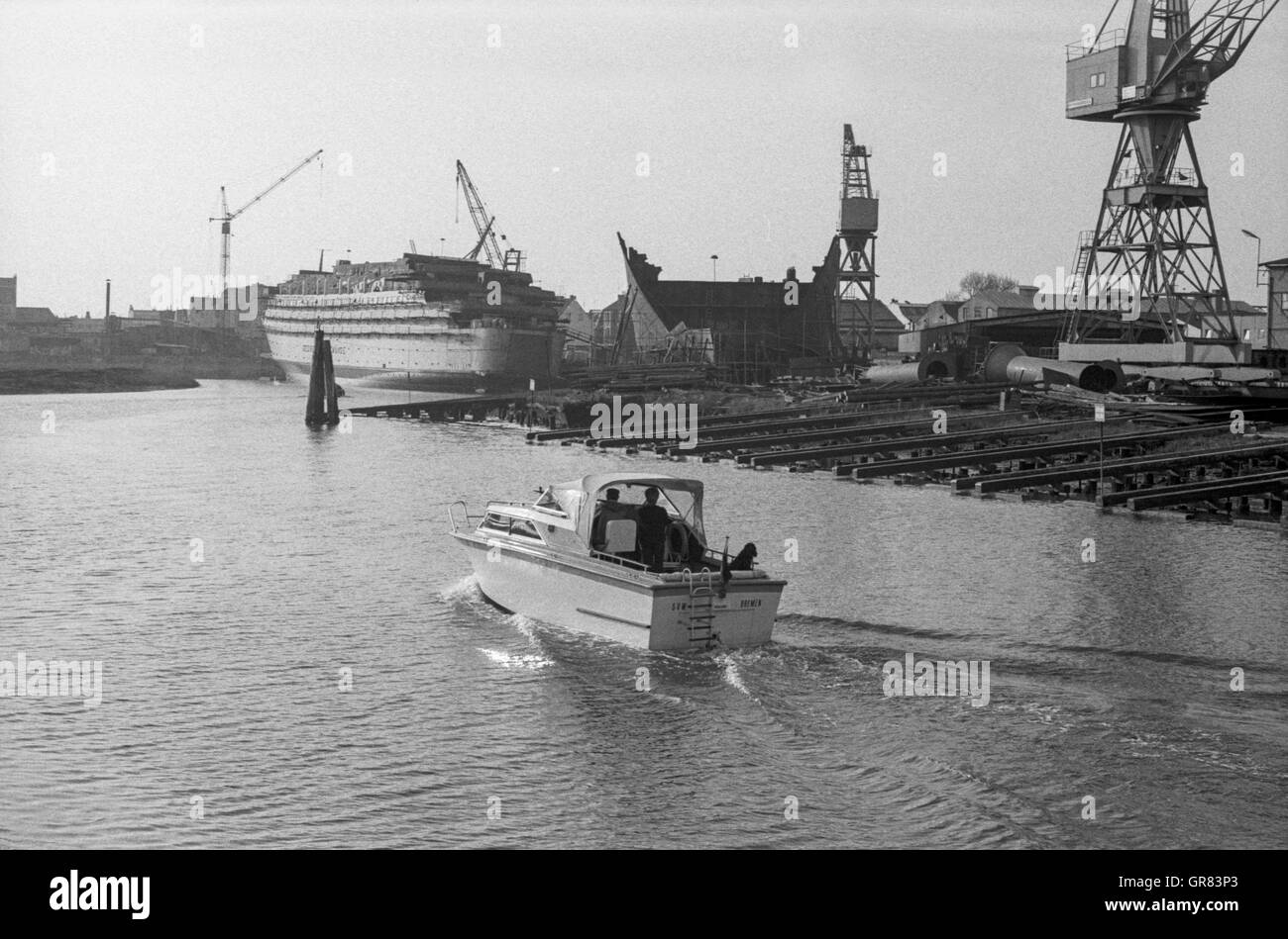 Schichau Shipbuilding Bremerhaven Banque D'Images