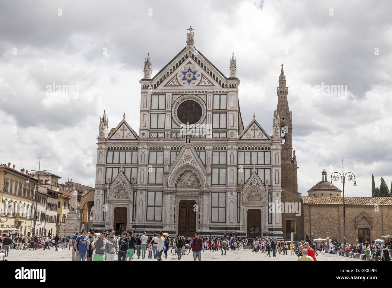 Florence, Santa Croce, l'église franciscaine de l'église franciscaine, Toscane, Italie Banque D'Images