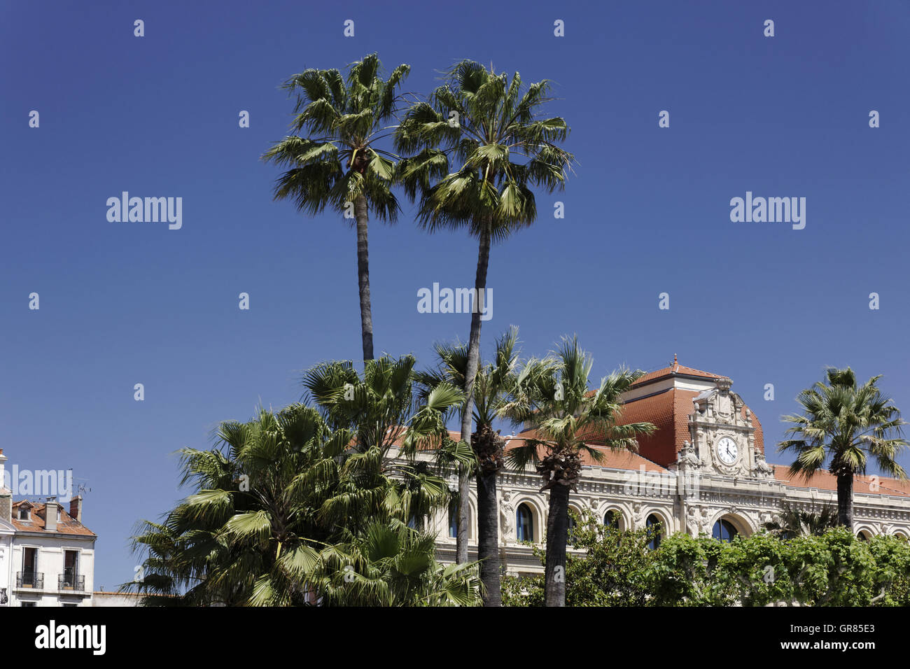 Cannes, l'Hôtel de Ville, d'Azur, France, Europe du Sud Banque D'Images