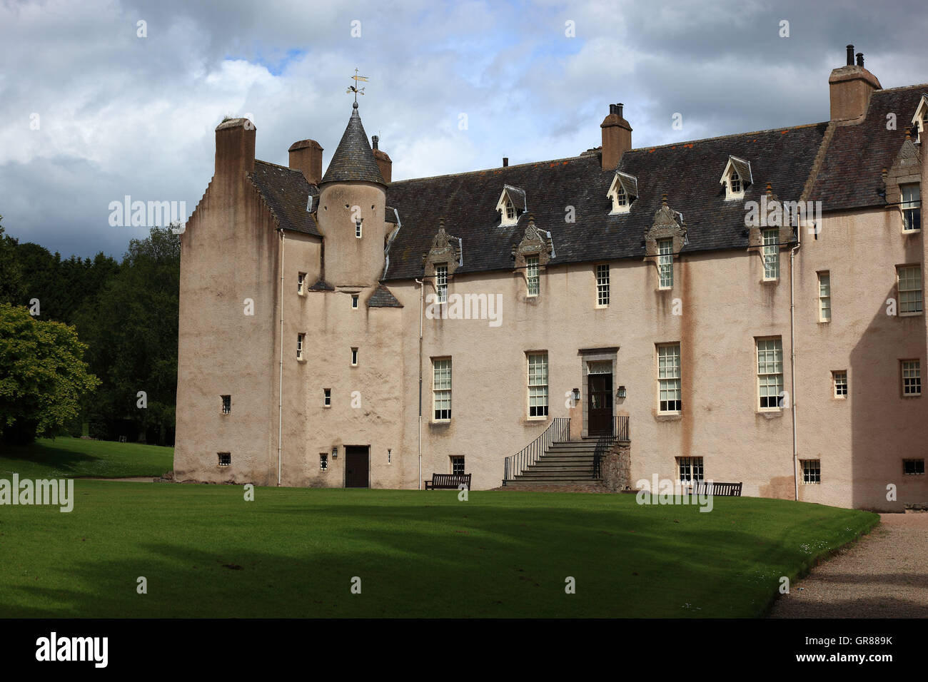 L'Écosse, le château autour de Château fermer Drumoak dans Aberdeenshire Banque D'Images