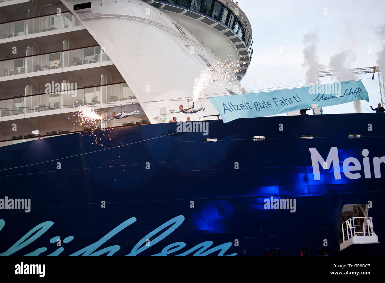 Kiel, Allemagne, June 05, 2015 TUI Cruises baptise son nouveau bateau de croisière Mein Schiff 4 Quot Quot Banque D'Images