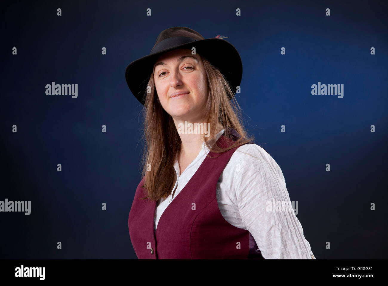 Frances Hardinge, les Britanniques pour l'écrivain, à l'Edinburgh International Book Festival. Edimbourg, Ecosse. 27 août 2016 Banque D'Images