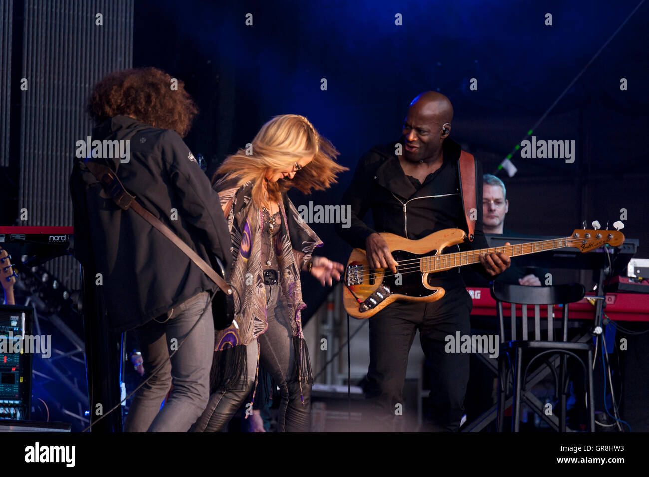 Kiel, Allemagne, June 24, 2015 Anastacia vivent sur la Semaine de Kiel 2015 Banque D'Images