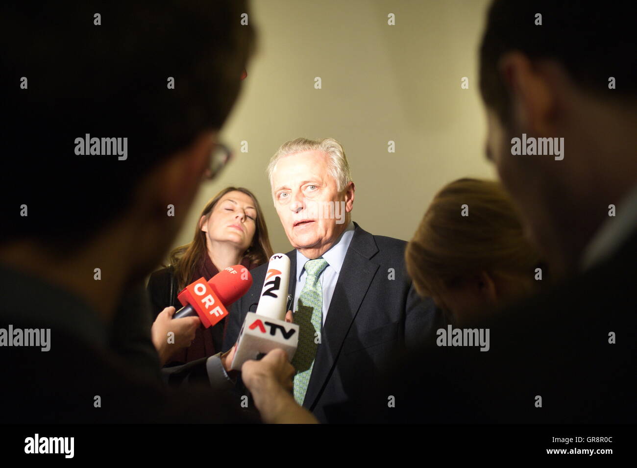 Conseil des ministres Hundstorfer Ministre fédéral des affaires sociales à la Chancellerie fédérale à Vienne Banque D'Images