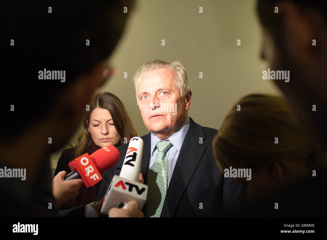 Conseil des ministres Hundstorfer Ministre fédéral des affaires sociales à la Chancellerie fédérale à Vienne Banque D'Images