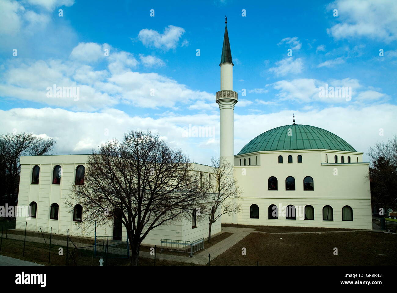 Mosquée à Hubertusdamm à Vienne Floridsdorf Banque D'Images