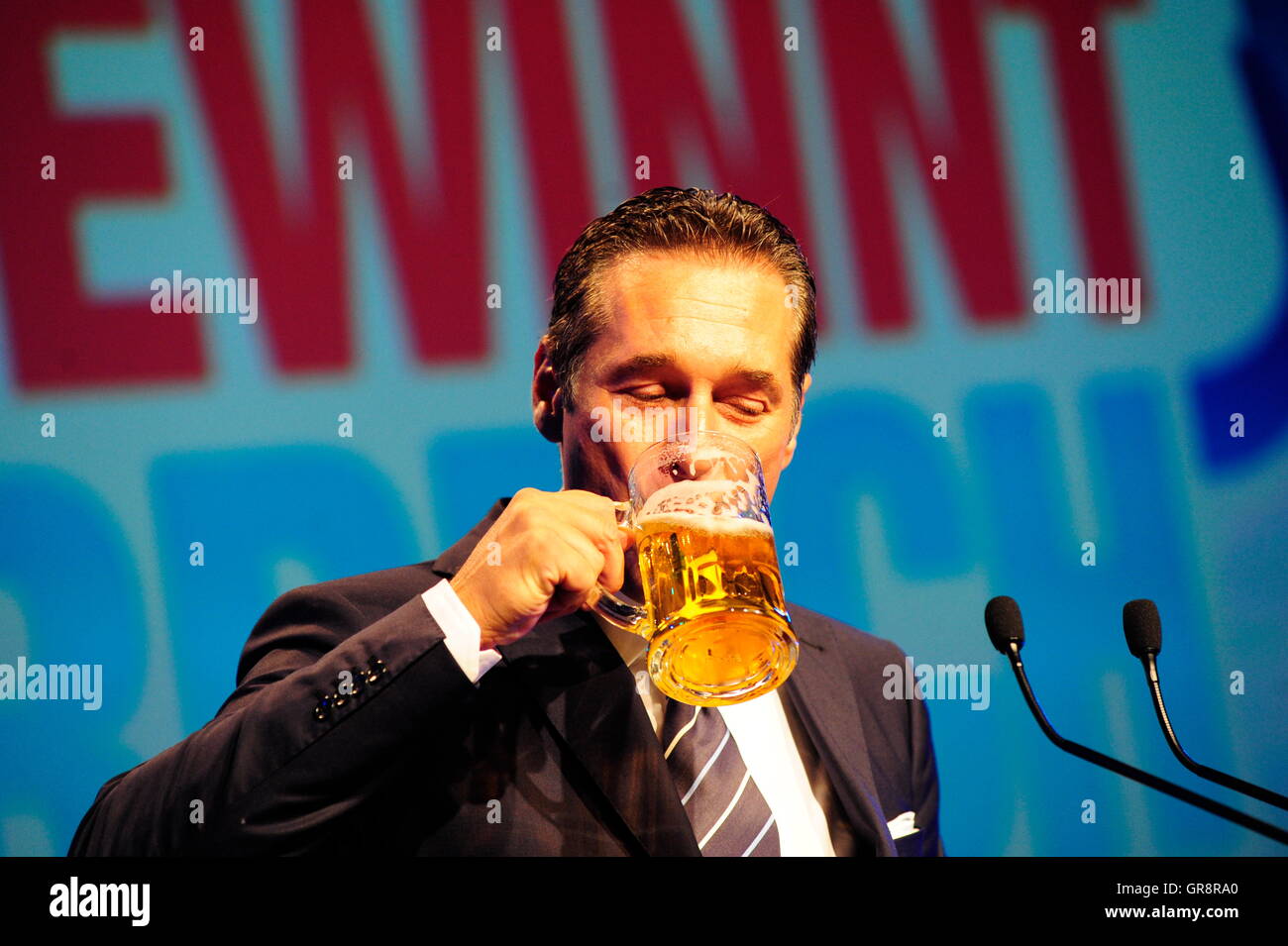 Rencontrez Fpö Nouvelle Année 2015 H.C.Strache Banque D'Images