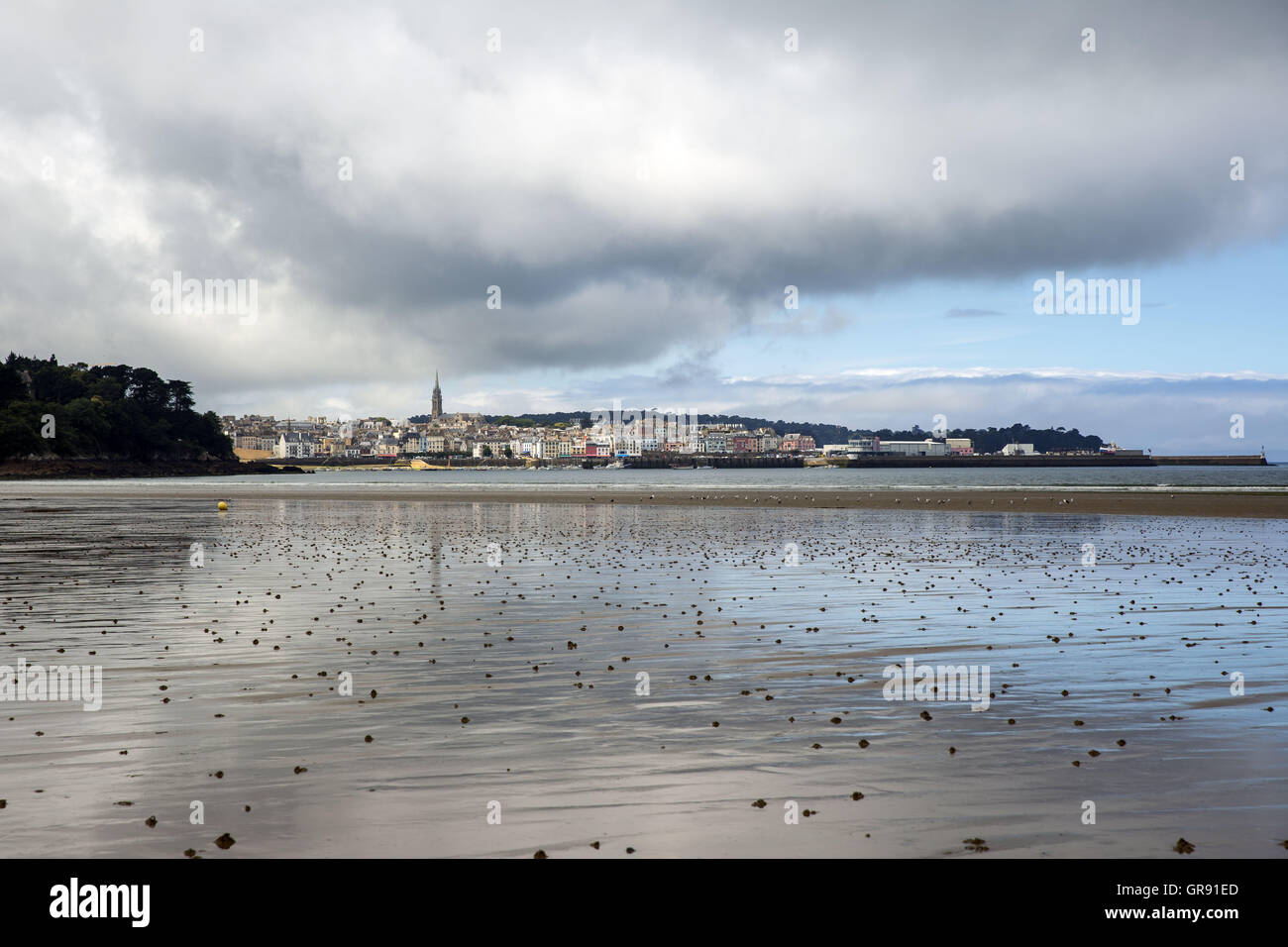 Plage du ris à Douarnenez, Finistère, Bretagne, France Banque D'Images