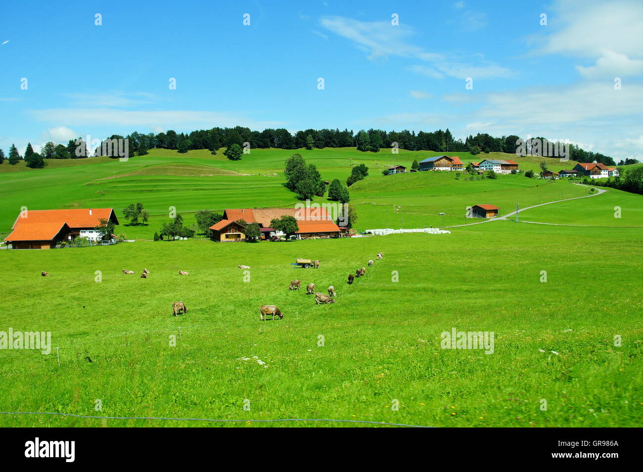 Petit village de Thal près de Kniebis en Asie de l'Allgaeu Banque D'Images