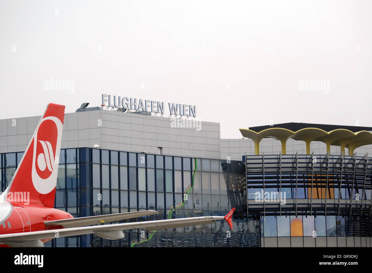 Air Berlin à l'Aéroport International de Vienne Banque D'Images