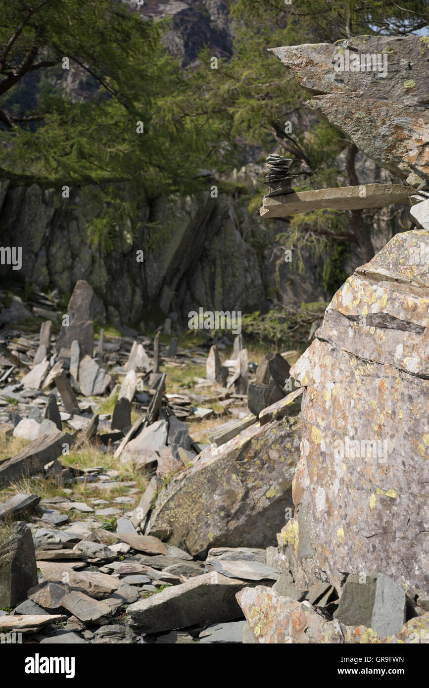 Castle Crag , North Western Fells, Lake District, Cumbria, Royaume-Uni Banque D'Images