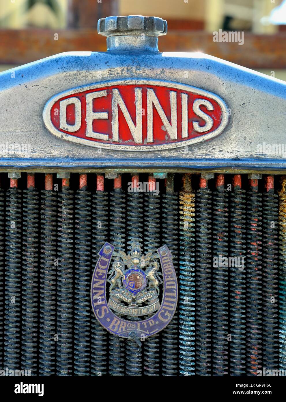 Dennis radiateur moteur Banque D'Images