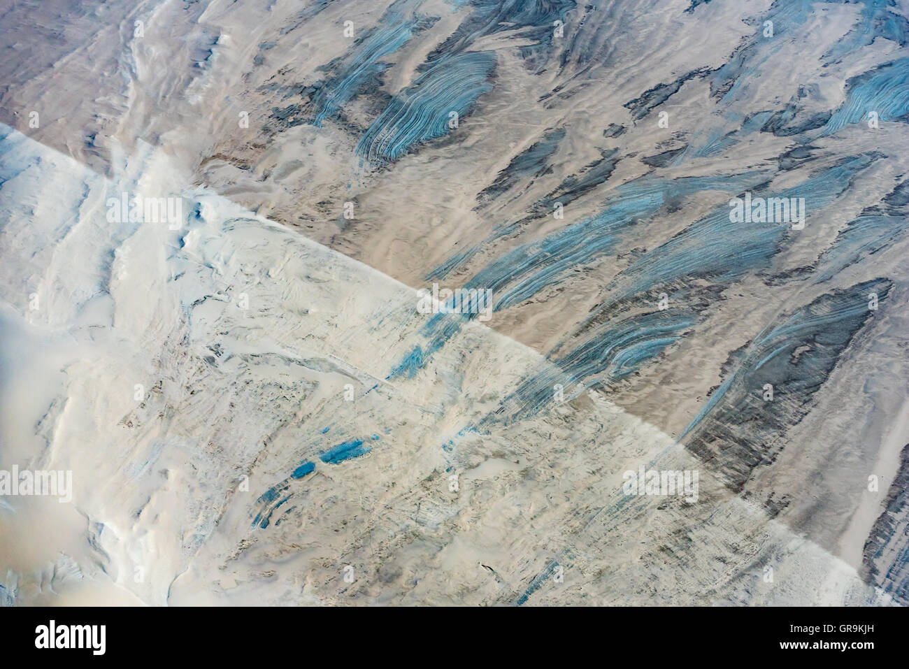 Les structures du désert Namib Vue aérienne Banque D'Images