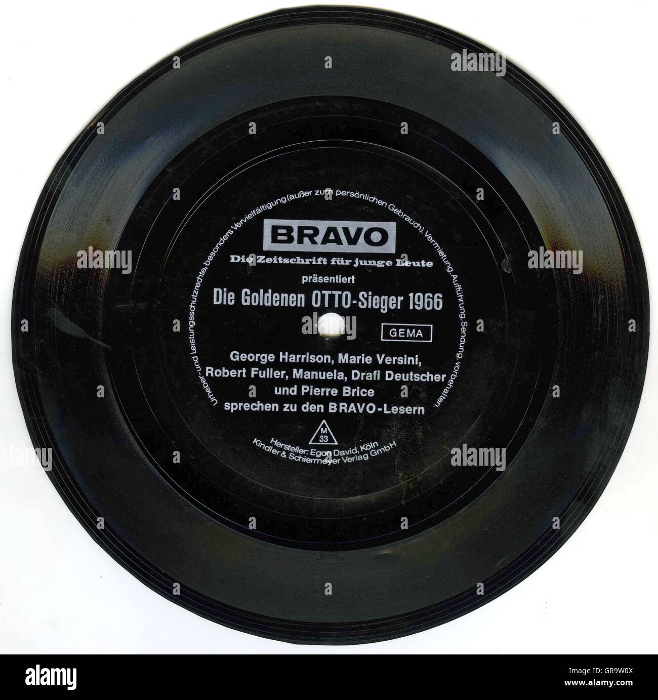 Publicité historique de Record Bravo Banque D'Images