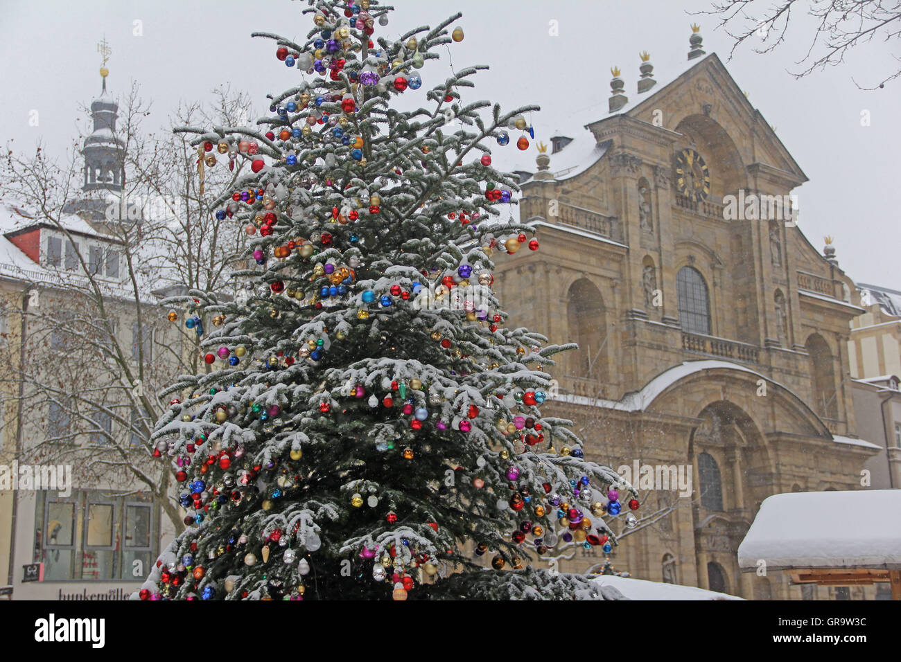 Bamberg en hiver Banque D'Images