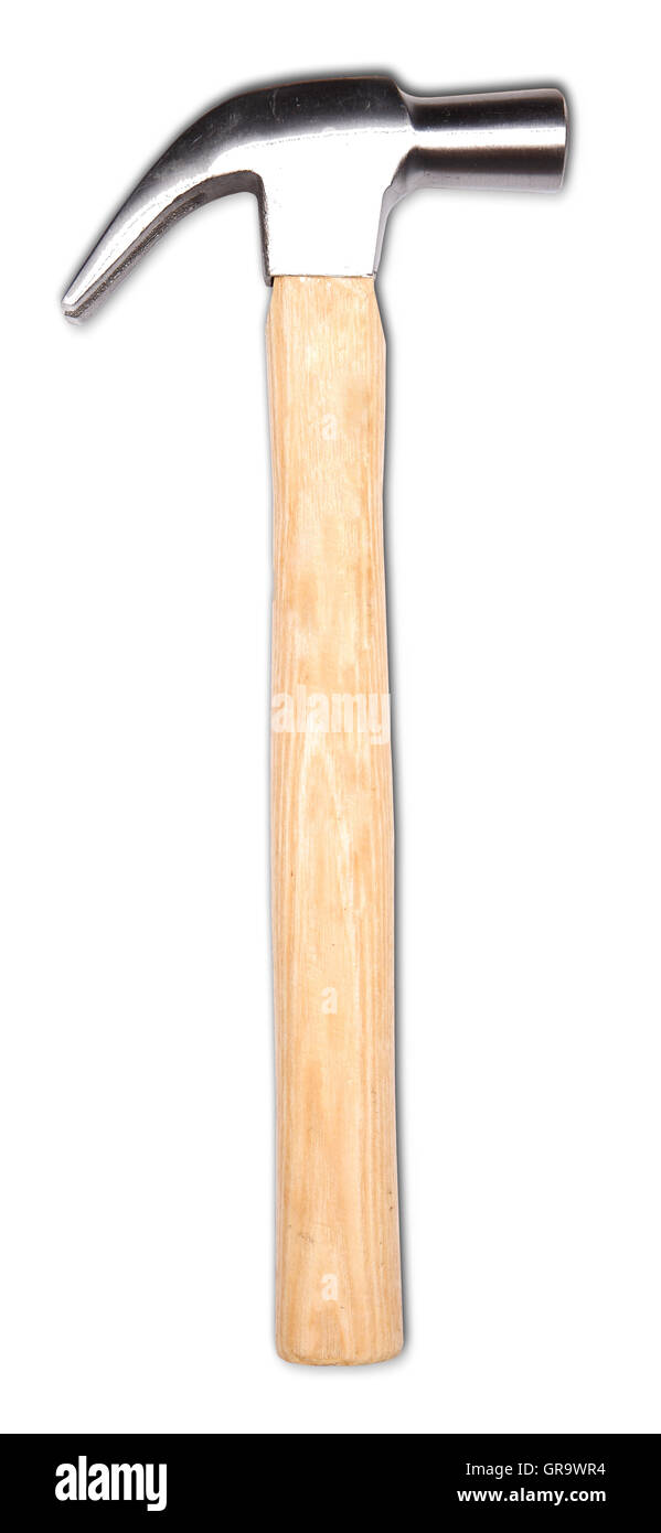 Hammer isolé sur fond blanc Banque D'Images
