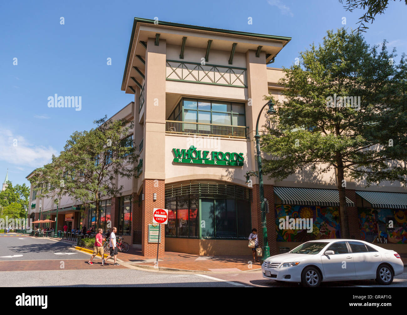 SILVER SPRING, Maryland, USA - Whole Foods Market, au centre-ville de Silver Spring. Banque D'Images