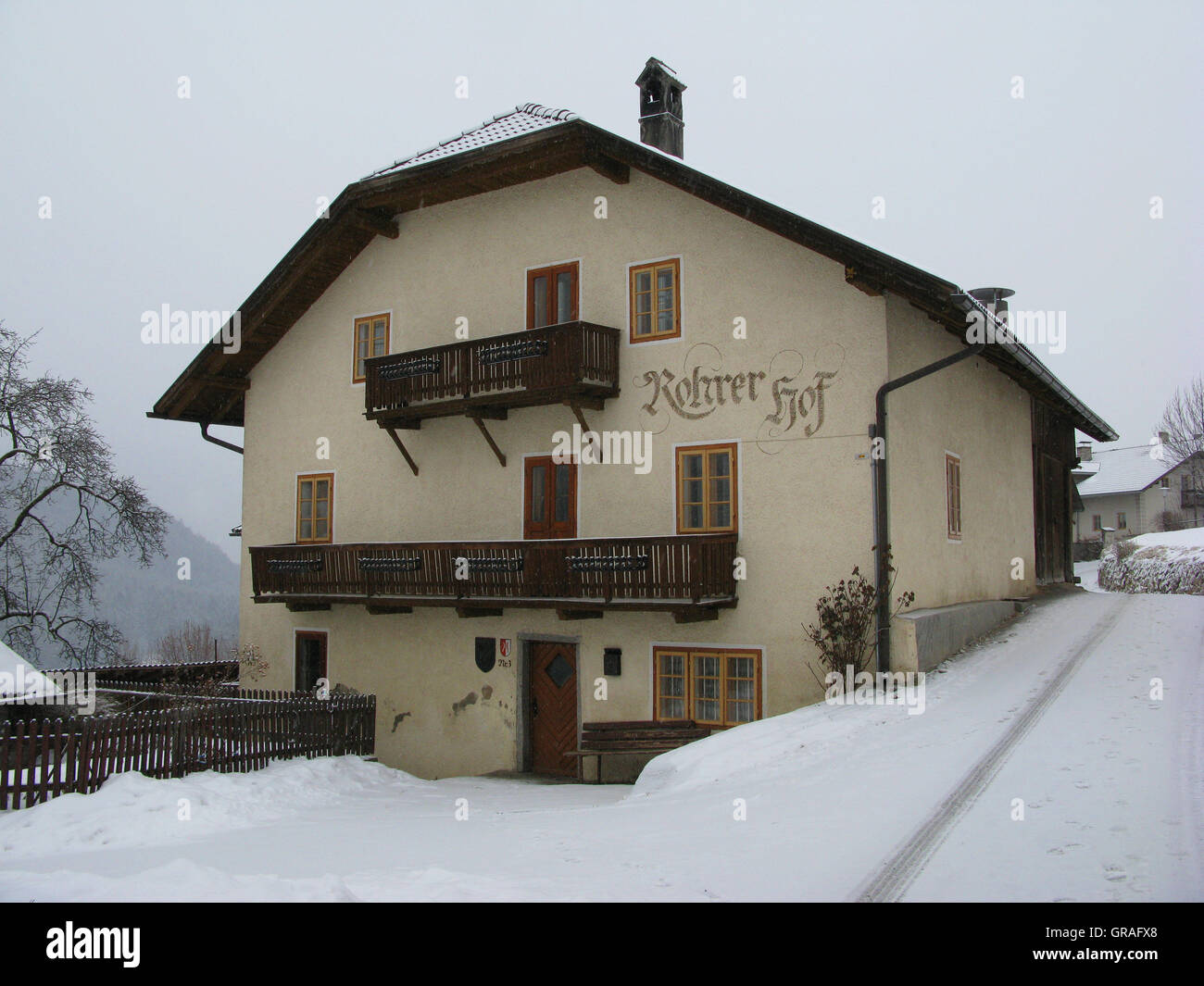 Ferme de montagne Banque D'Images