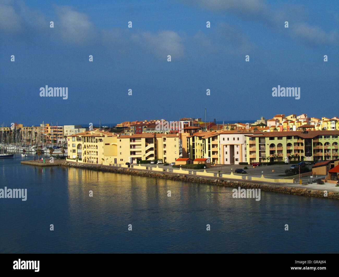 Port Leucate Banque D'Images