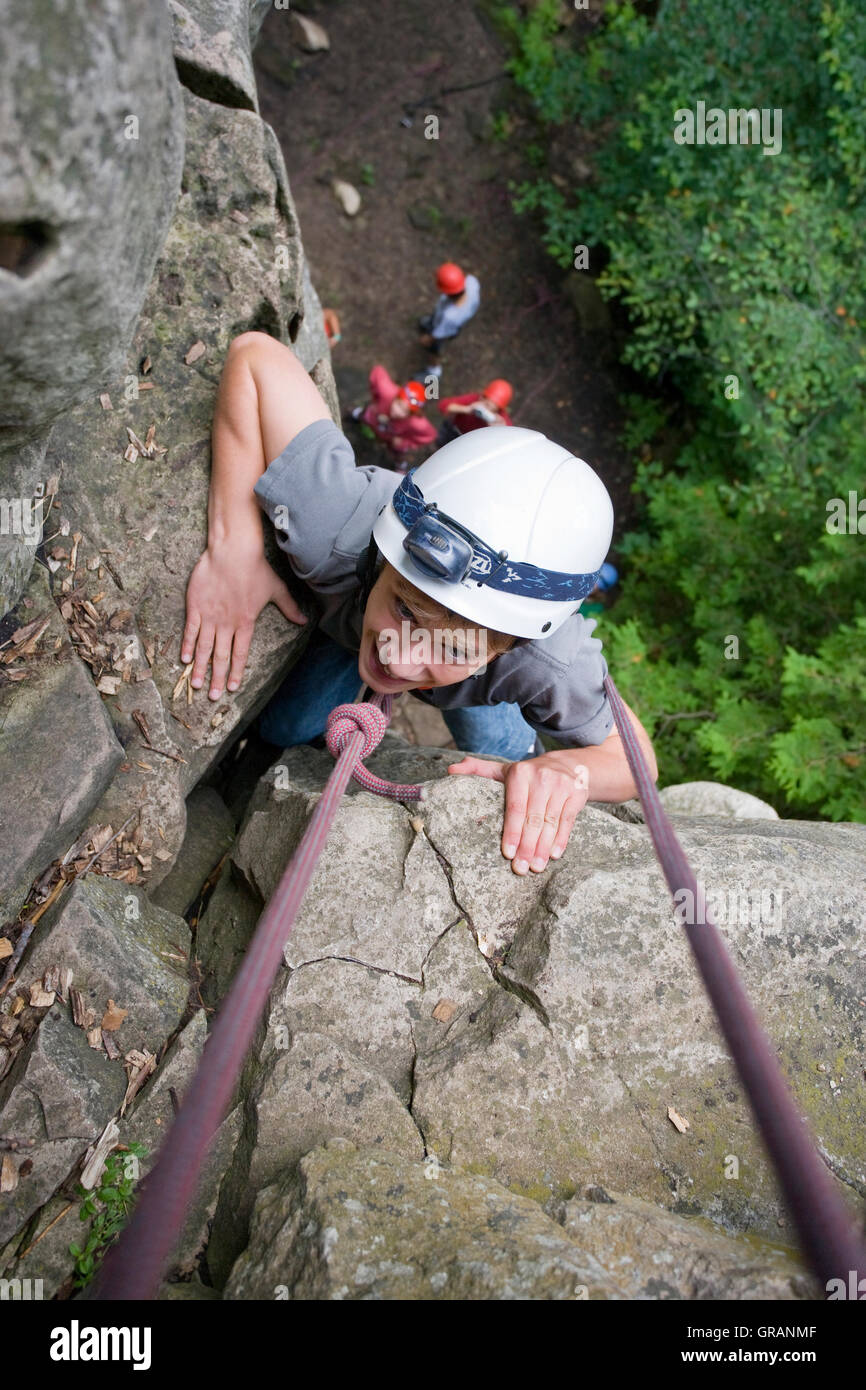 Le Canada, l'Ontario, près de Ravenne, Metcalfe, l'Escarpement du Niagara Rock nommé en 1990 par l'UNESCO comme réserve mondiale de la biosphère Banque D'Images