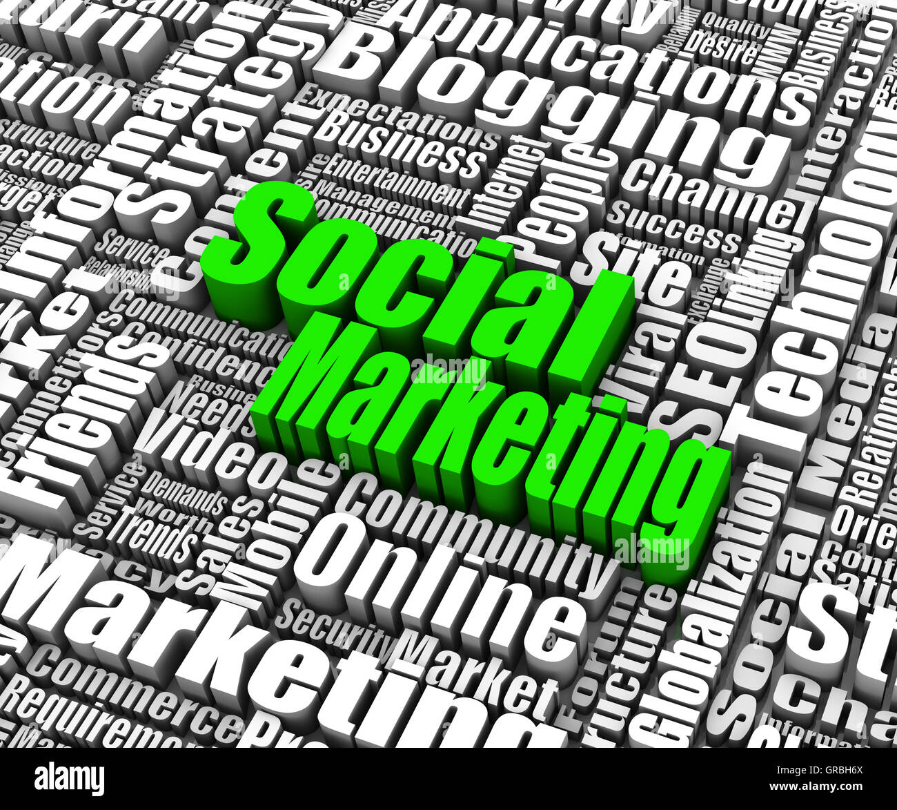 Marketing social Banque D'Images